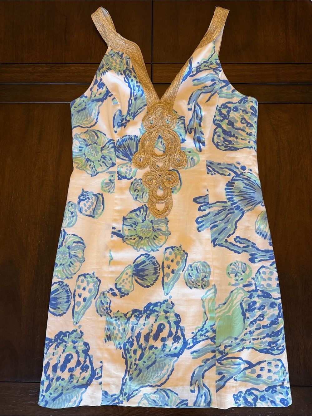 Lilly Pulitzer V-Neck Seashell Print Dress